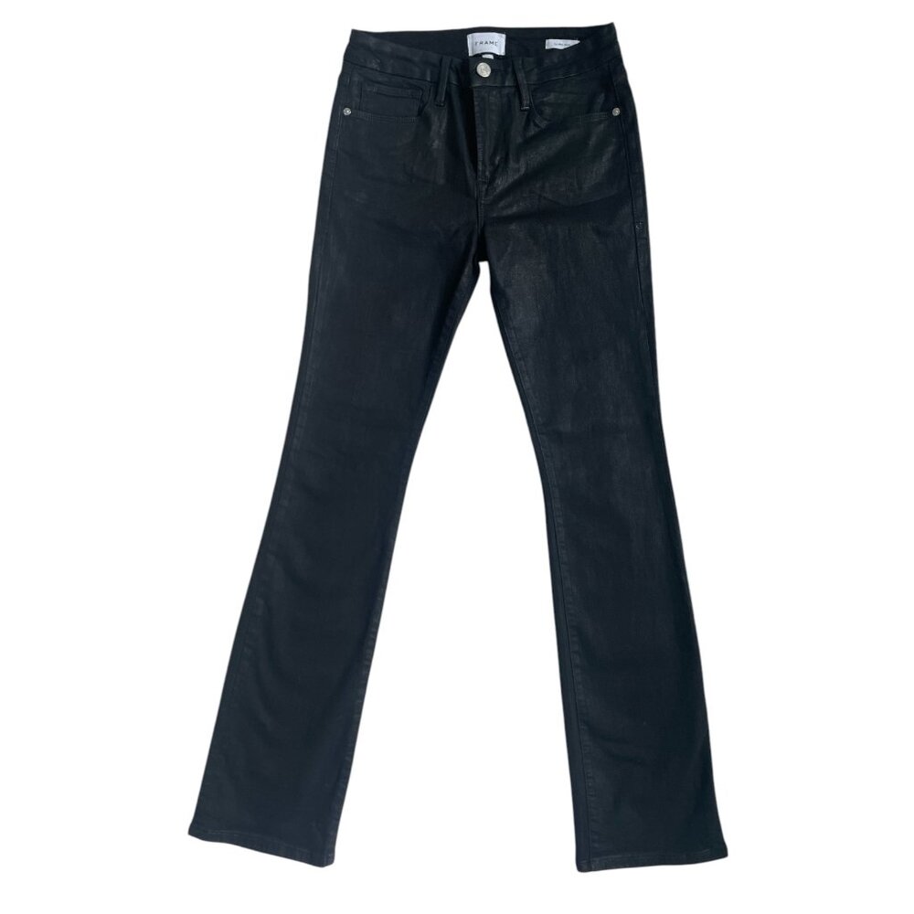 Frame Denim Black Bootcut Flare Pants - Picture 5 of 9
